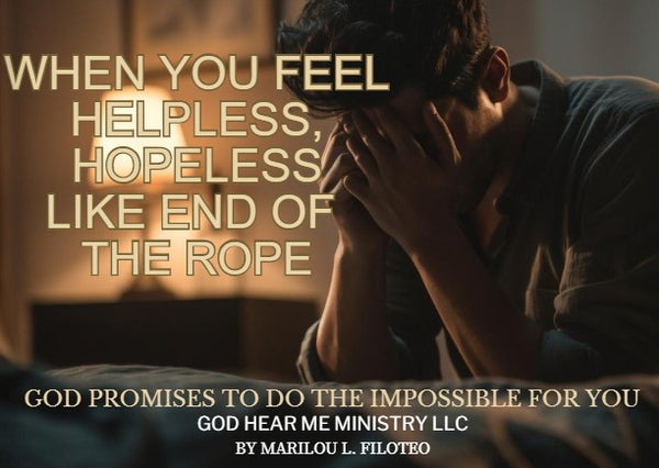 IMPOSSIBLE PROMISE-1-WHEN YOU FEEL HELPLESS, HOPELESS LIKE END OF THE ROPE